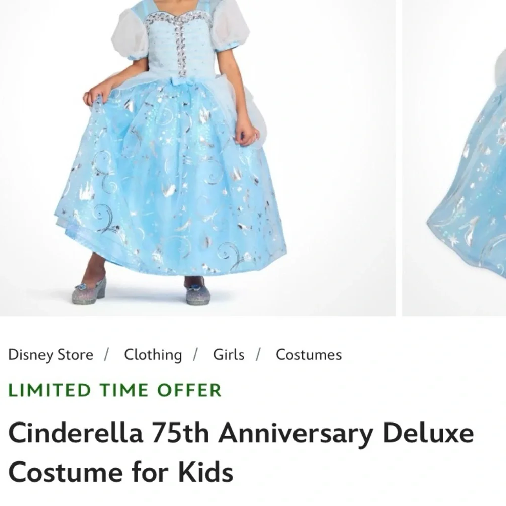 Disney Sparkling Blue and Silver Princess Dress